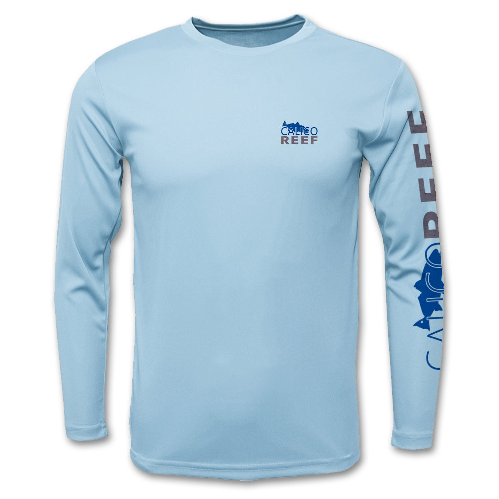 Americana Redfish Long Sleeve Performance Shirt