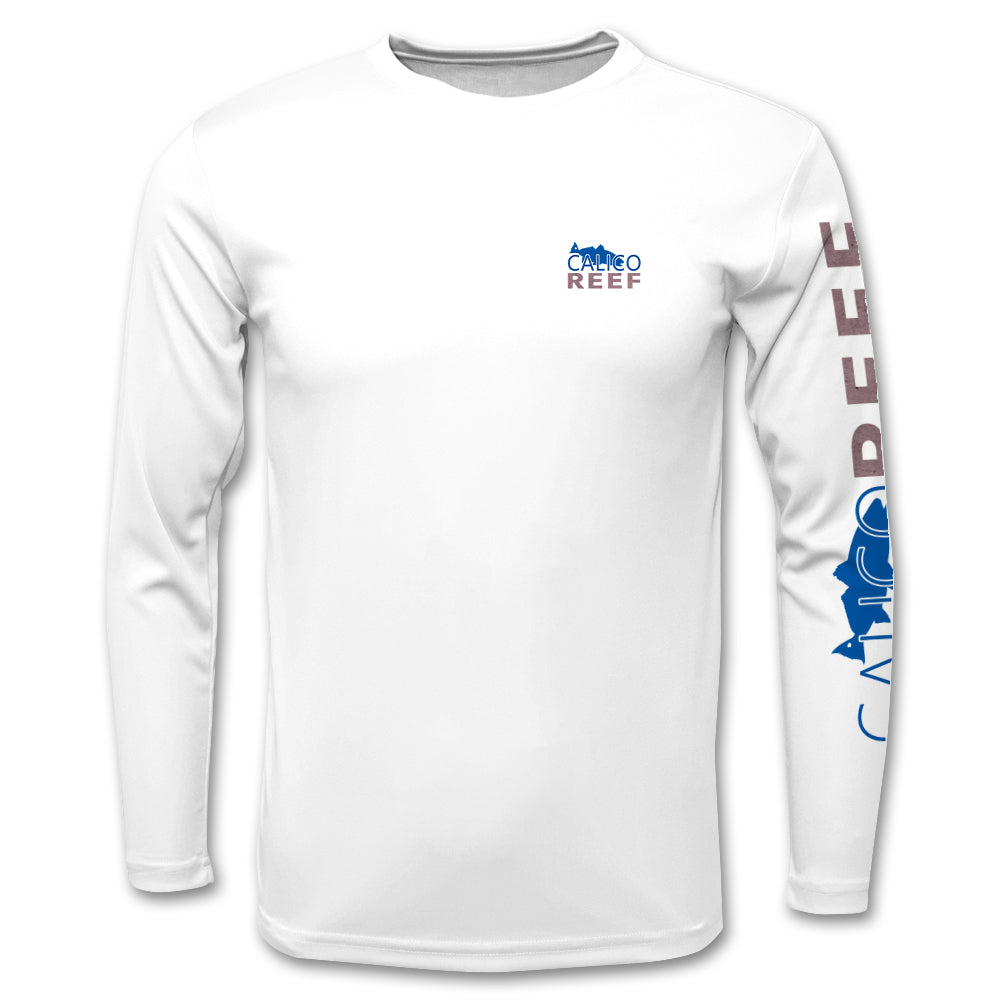 Americana Redfish Long Sleeve Performance Shirt